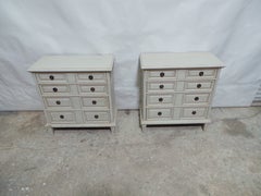 Gustavian Style Unique 4 Drawer Nightstands