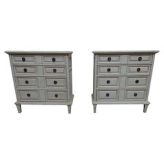 Gustavian Style Unique 4 Drawer Nightstands