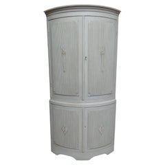 Swedish Gustavian Style Corner Cabinet
