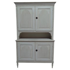 Swedish Gustavian Style 4 Door Cabinet