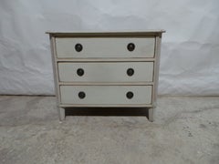 Swedish Gustavian Style 3 Drawer Chest Of Drawers