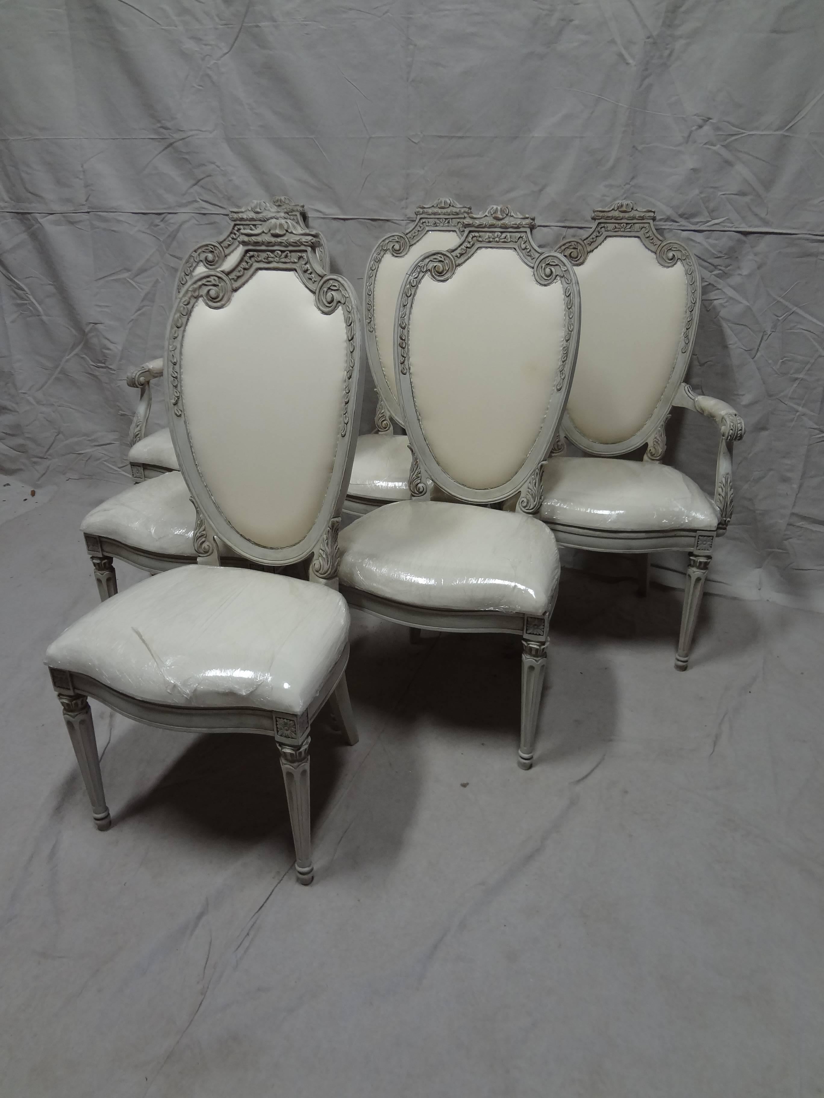 Early 20th Century Swedish Gustavian Dining Chairs For Sale