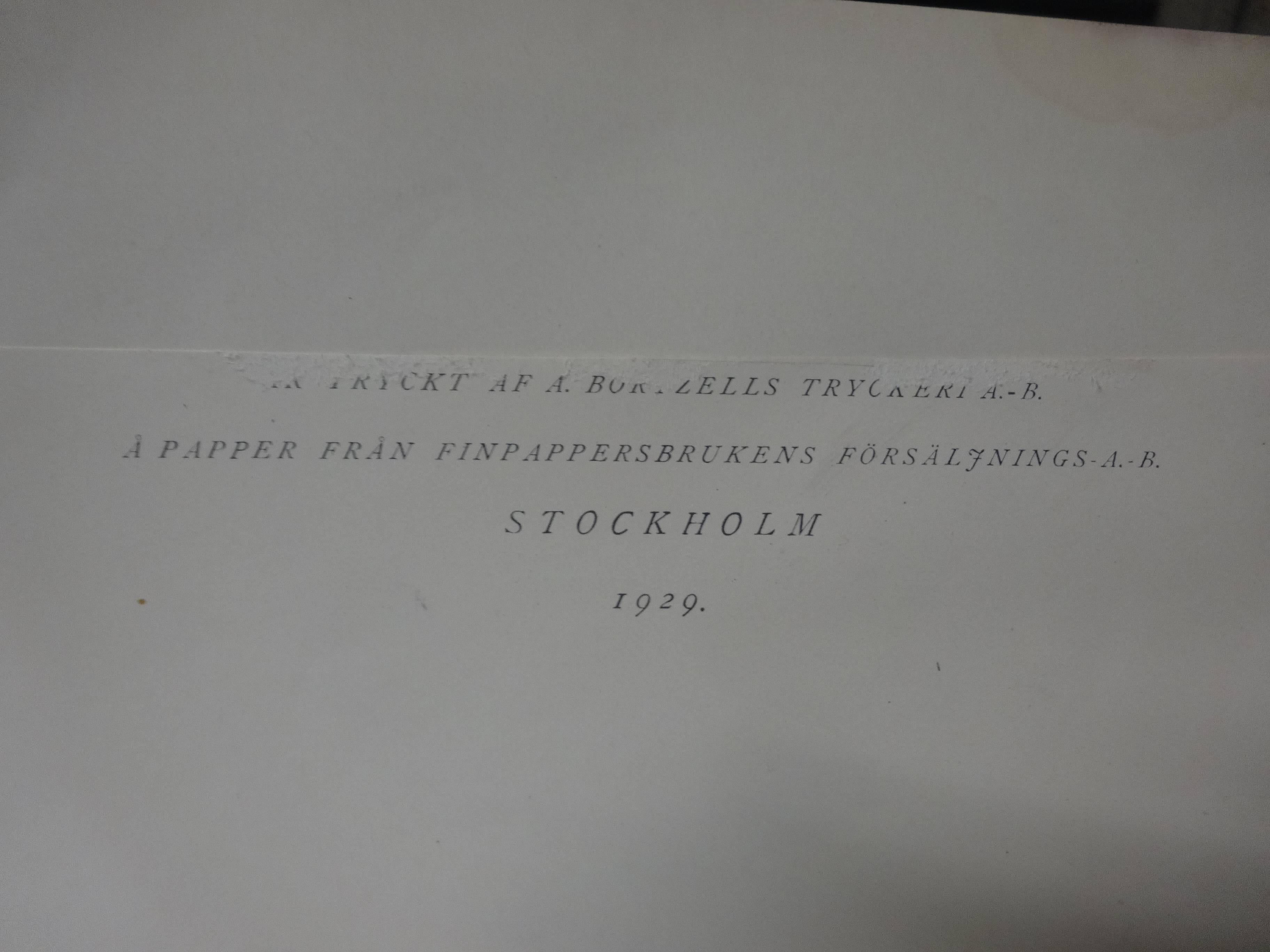 Paper Swedish Birds of Prey Prints, circa 1929
