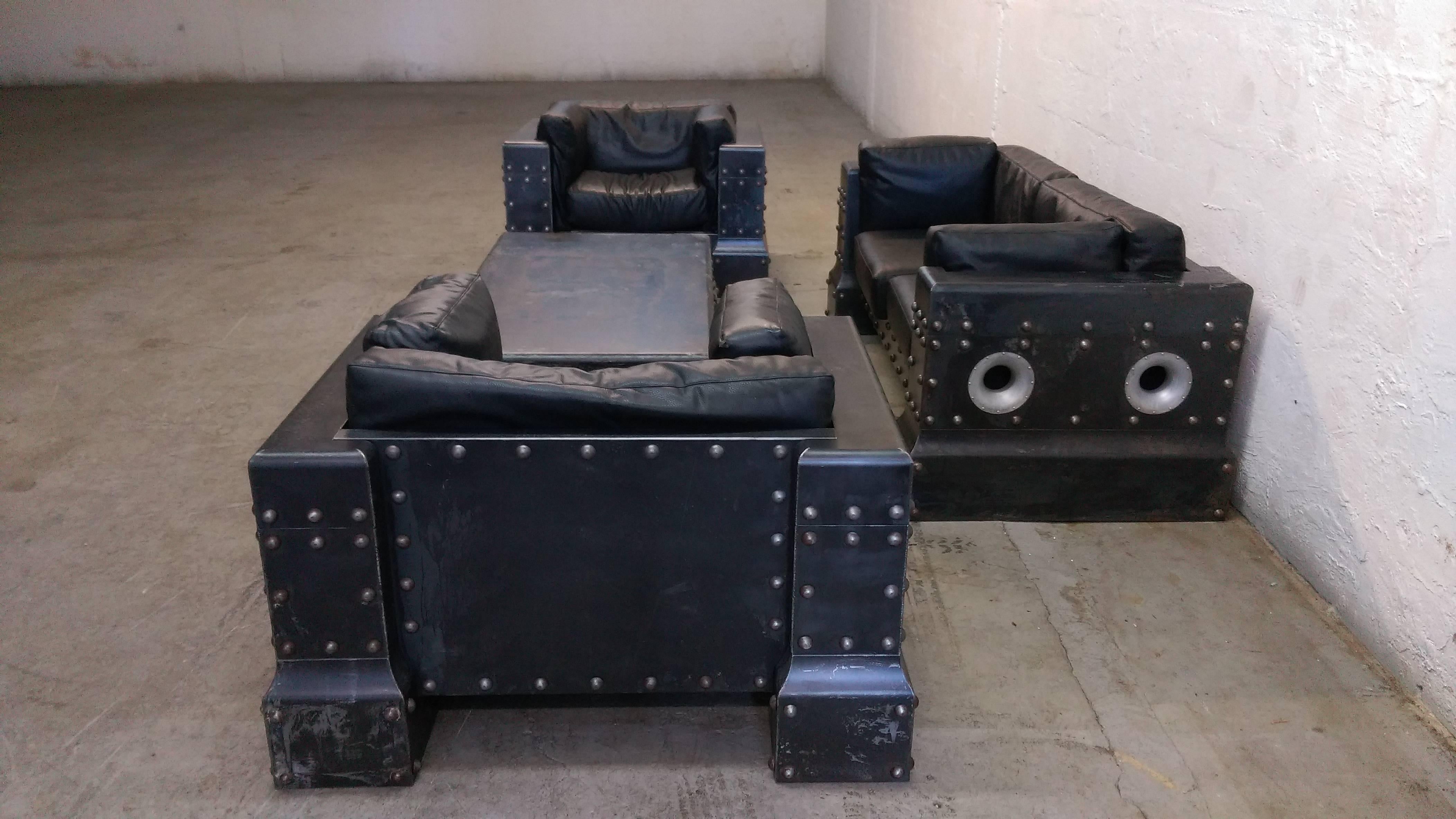 Industrial Ultimate Man Cave Sofa Group