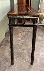 19th Century, Chinese Faux Bamboo Altar Table