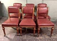 Set of Ten Late English Regency/George IV Klismos Style of Gillows Dining Chairs