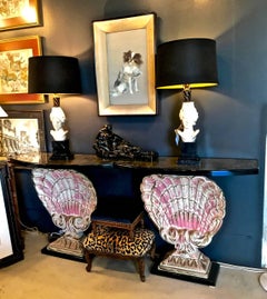 Shell Form Consoles After Maison Jansen