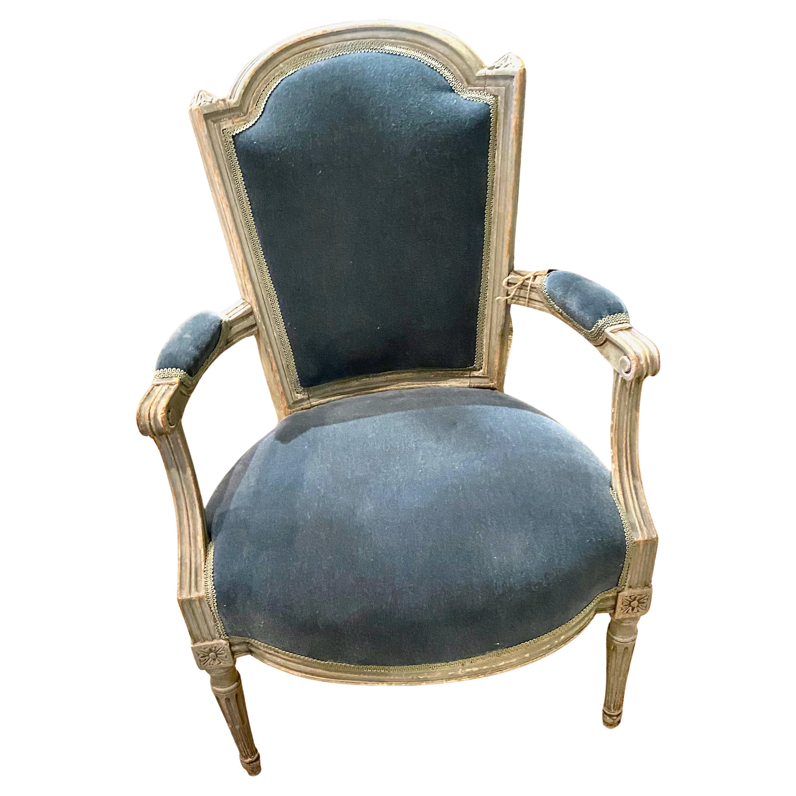 Pareja de Fauteuils Luis XVI, c. 1780 Francés en venta