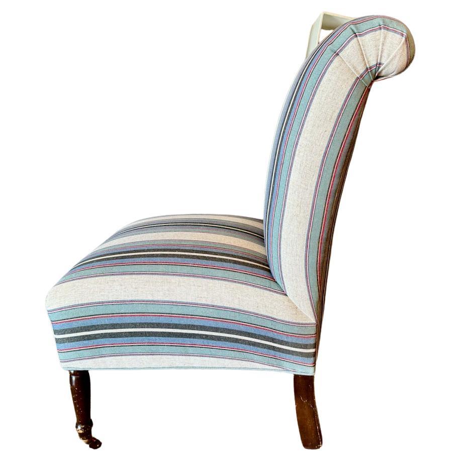 Pair Napoleon III Slipper Chairs