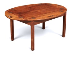 19th Century English Oak Butler's Tray-On-Stand or Coffee Table