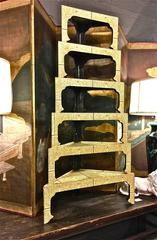 Japanese or Korean Corner Stacking Tables, Set of Six