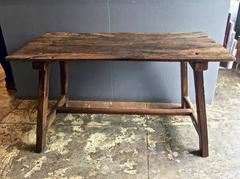 17th Century Spanish Walnut Trestle Table