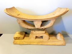 Late 19th or Early 20th Century Ashanti Stool from Ghana