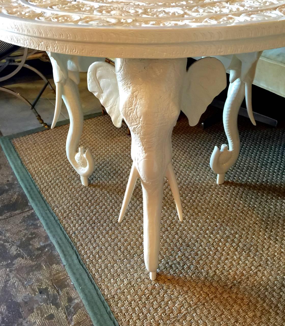 Gampel-Stoll Elephant Centre Table, circa 1970s In Good Condition In Pasadena, CA