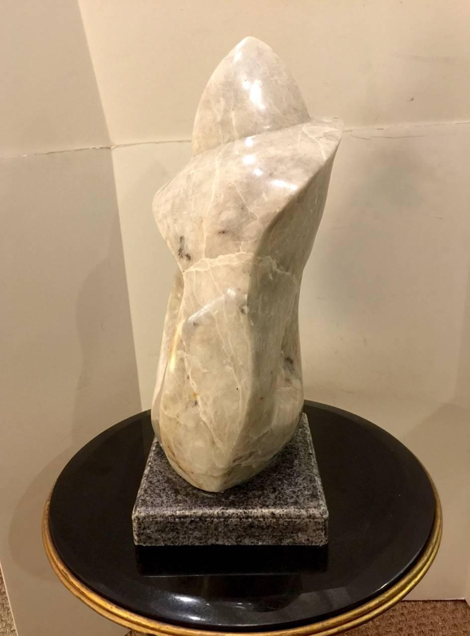 20th Century Marble Abstract Brutalist Sculpture In Good Condition In Pasadena, CA