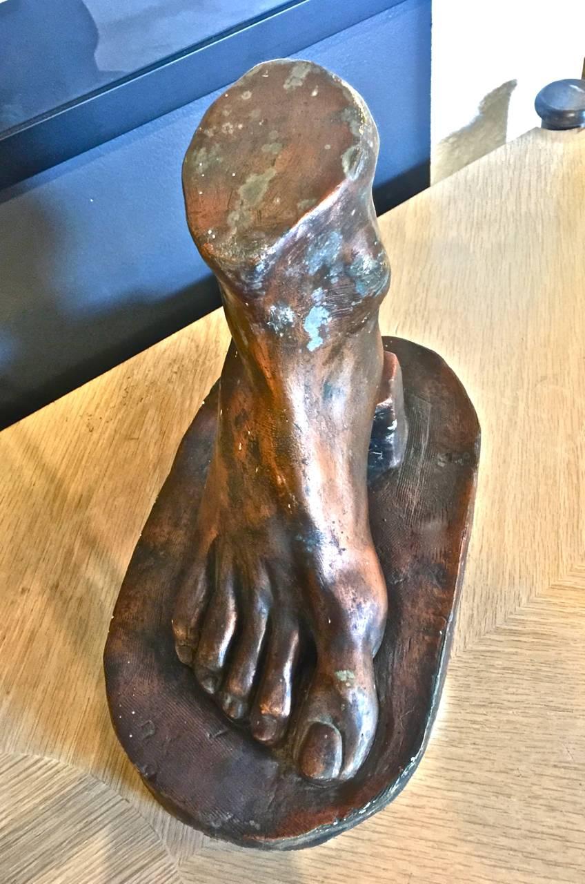 Two Early 20th Century French Plaster Castings of Feet 1