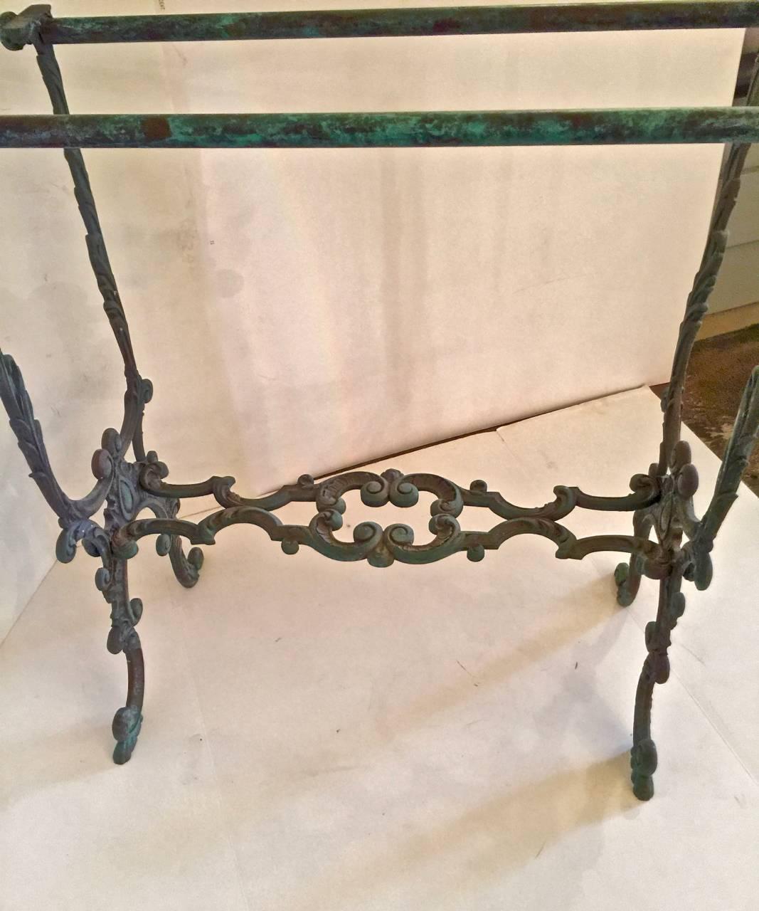 Cast Pair of 19th Century French Bronze Console Bases