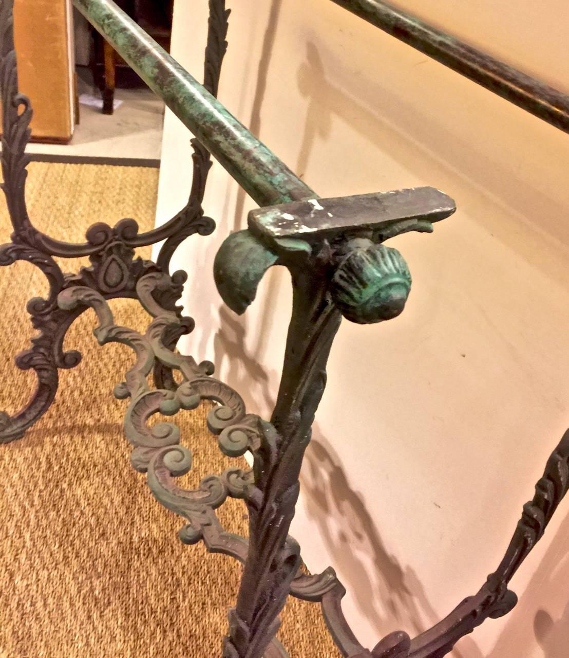 Pair of 19th Century French Bronze Console Bases 2