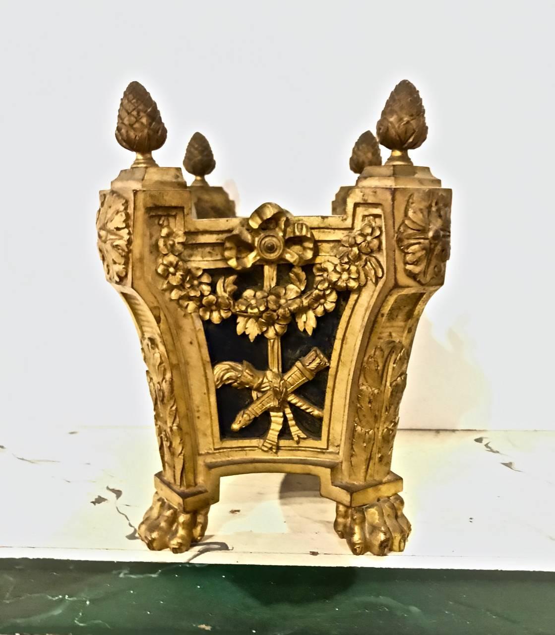 French Gilt Bronze Cache Pot, Napoleon III