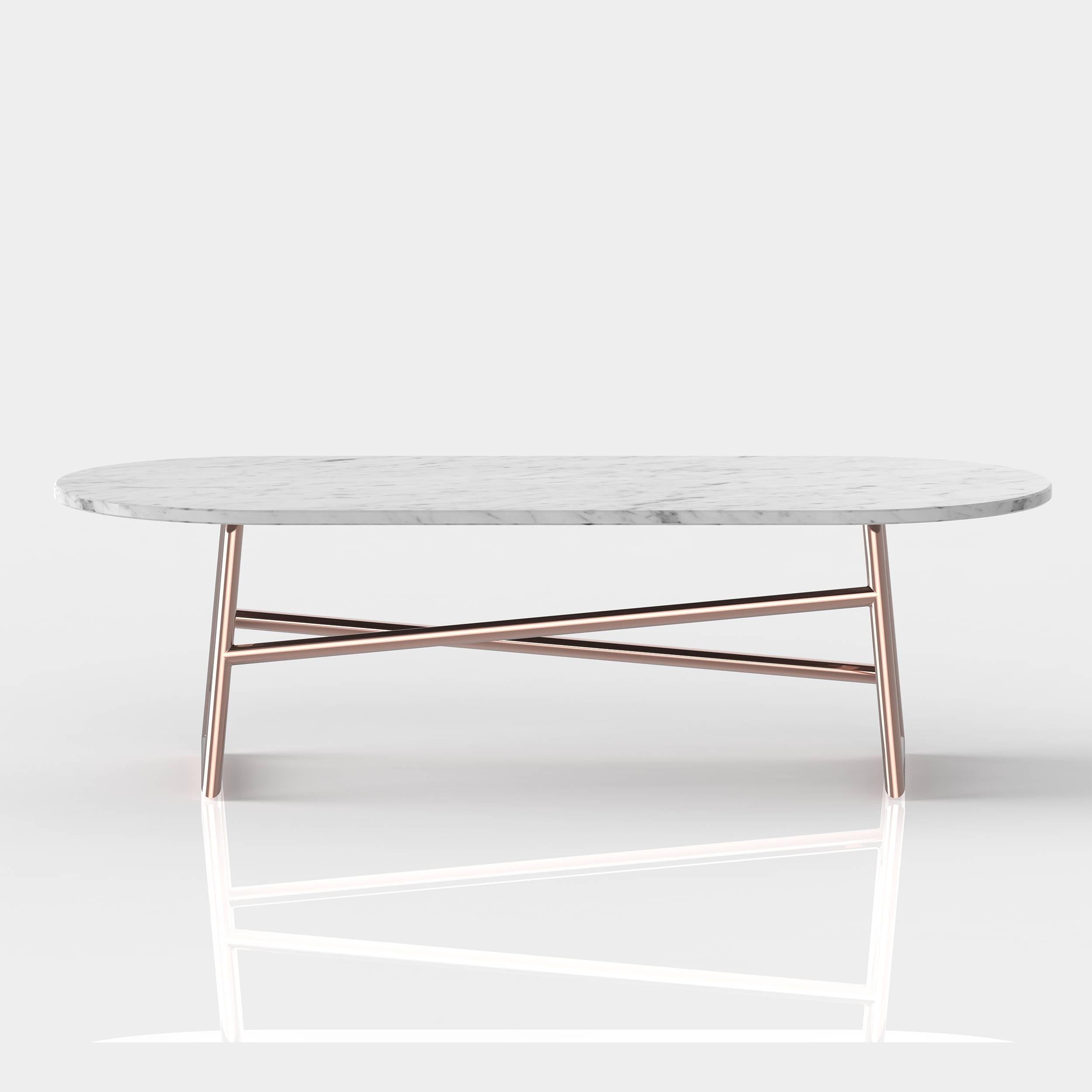 Powder-Coated Algedi Coffee Table, Small For Sale