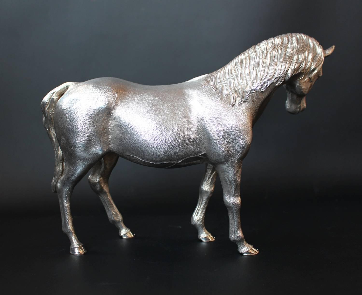 Late 20th Century 20th Century Silver Horse