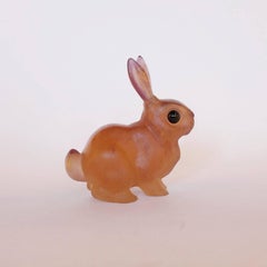Art Deco Glass Rabbit