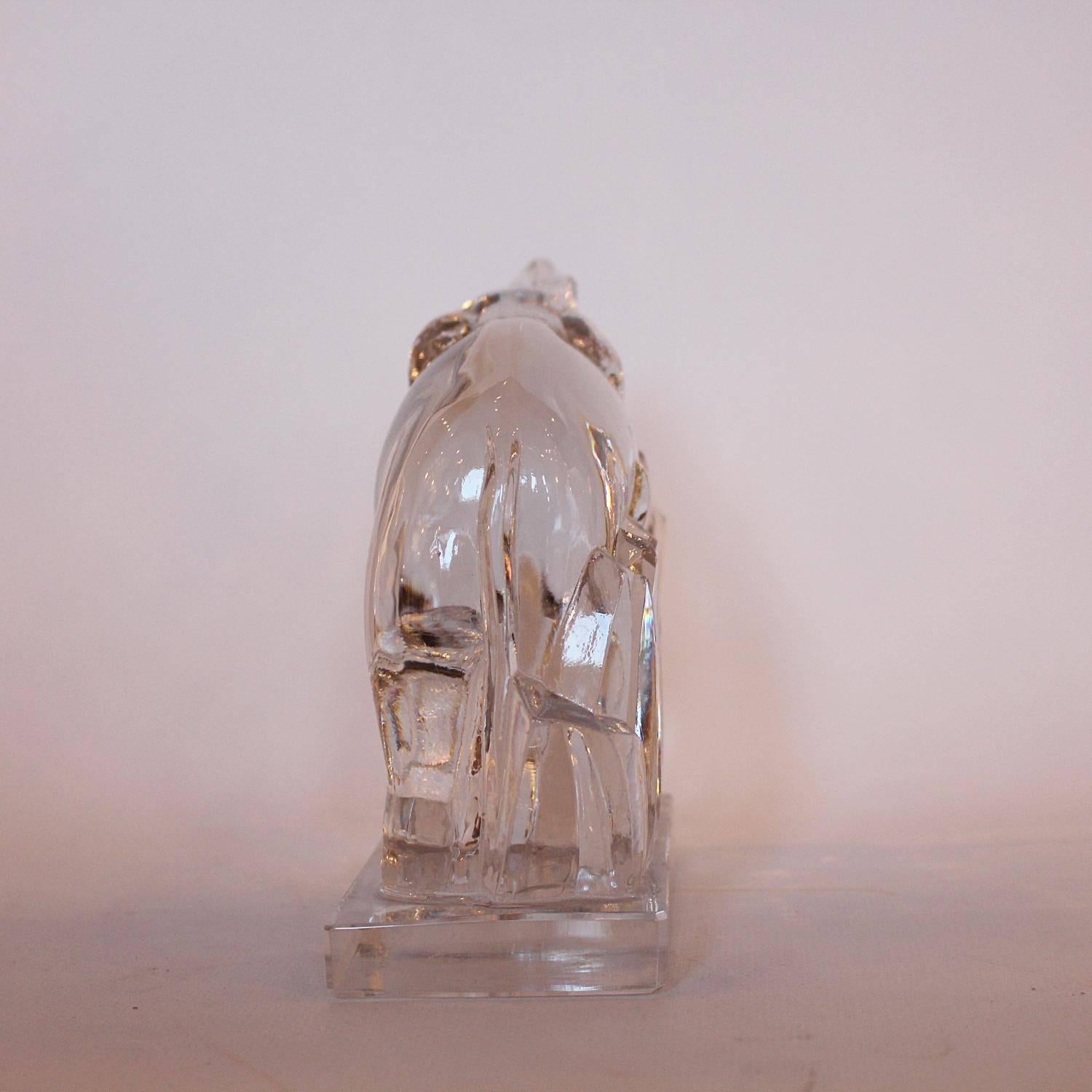 baccarat crystal ashtray elephants