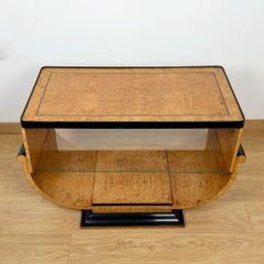 Art Deco Burr Walnut Coffee Table by Harry & Lou Epstein