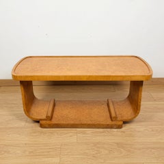 An Art Deco Coffee Table with U-Shaped Base