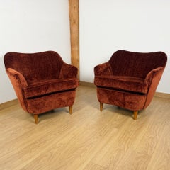 A Pair of Mid-Century Italian Lounge Chairs