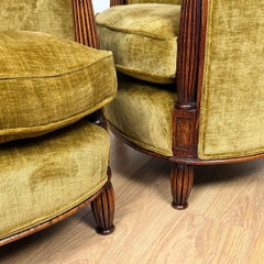 Pair of Art Deco Club Chairs Attributed to Paul Follot