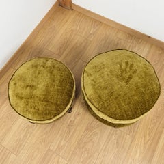 Pair of Art Deco His and Hers Footstools