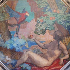 Paradise, an Art Deco Painting by Puig