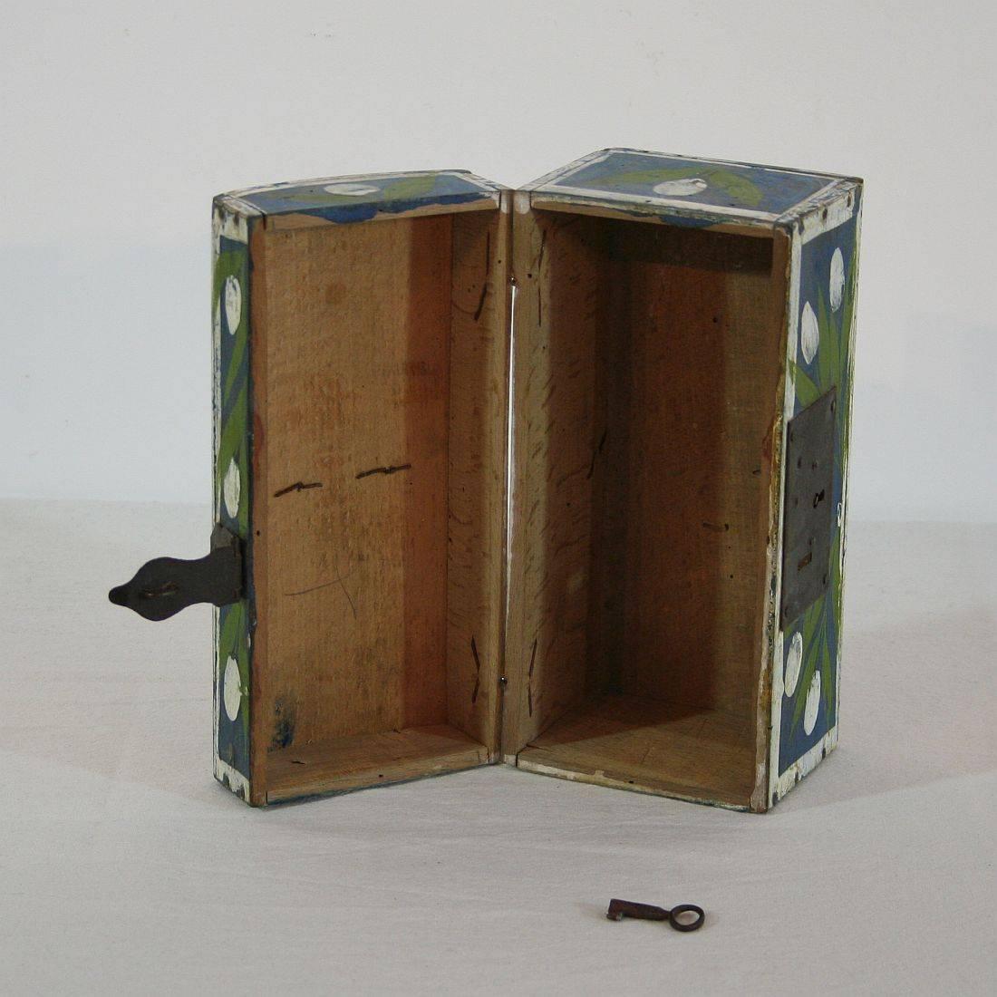 Small 19th Century French Folk Art Wedding Box from Normandy 1