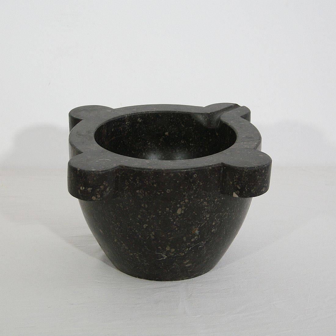 Other 19th Century, French Black Marble Mortar