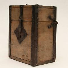 17th-18th Century German Wooden Strong Box