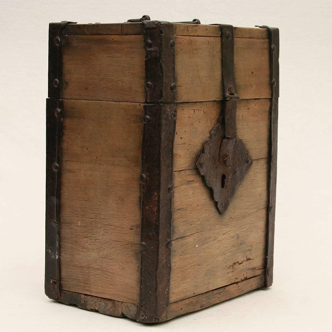 Other 17th-18th Century German Wooden Strong Box