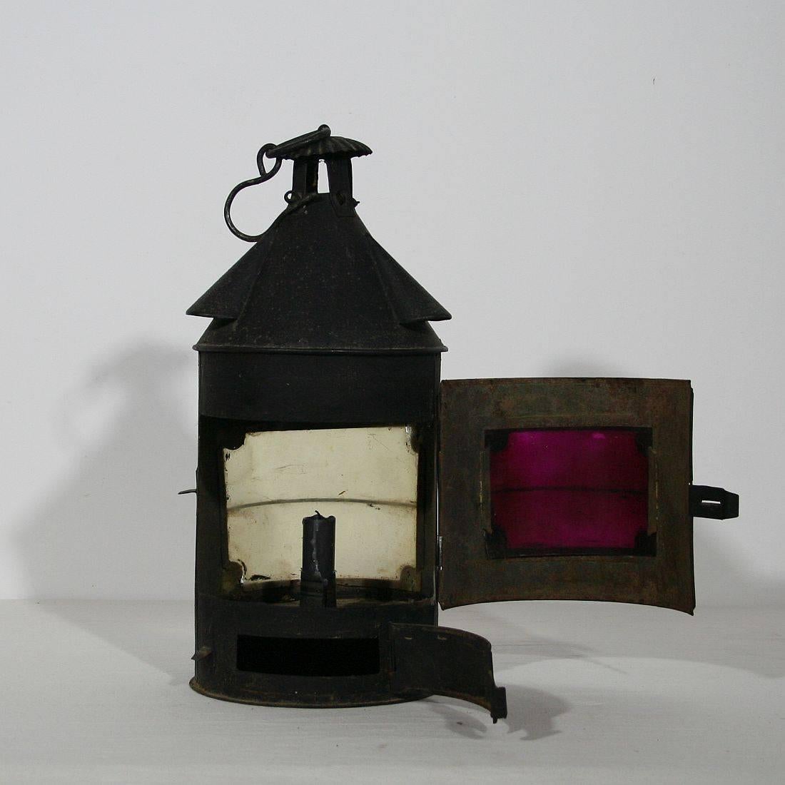 Hand-Crafted French, 19th Century Metal Lantern