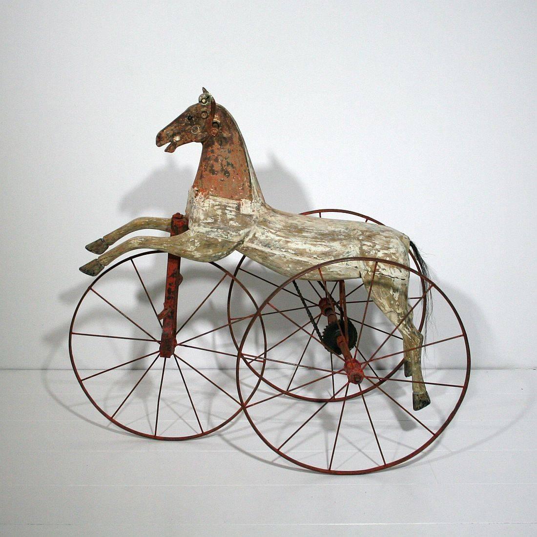 Late 19th Century French Tricycle Horse 1