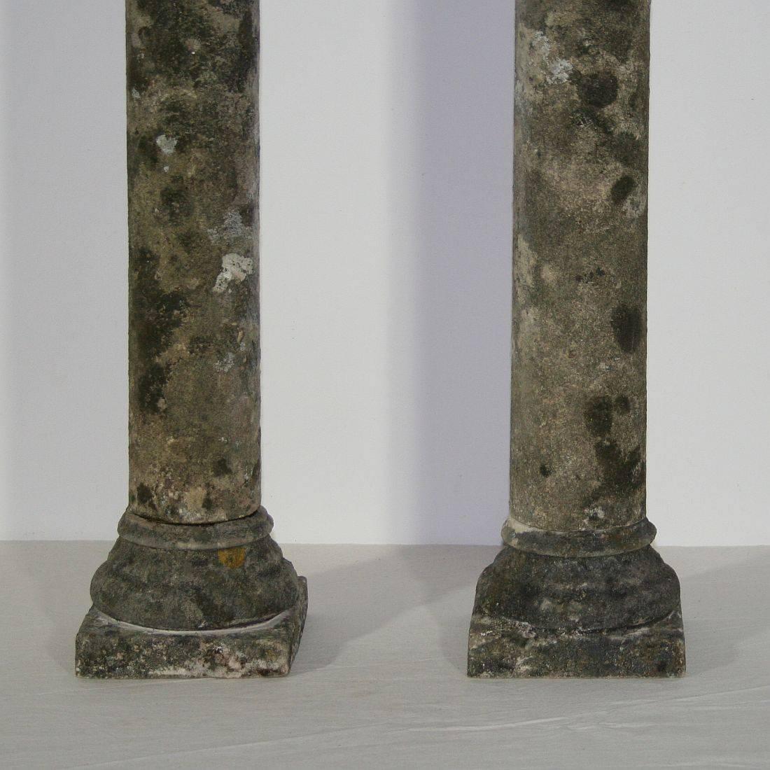 French 19th Century Stone Columns In Good Condition In Buisson, FR