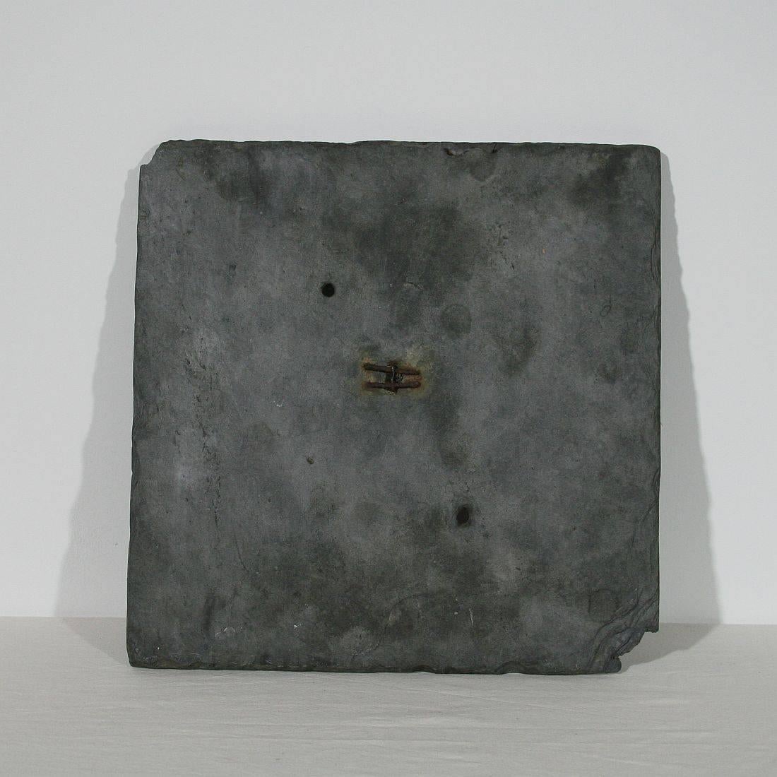 French Early 19th Century Engraved Slate Sundial, Dated 1814 2
