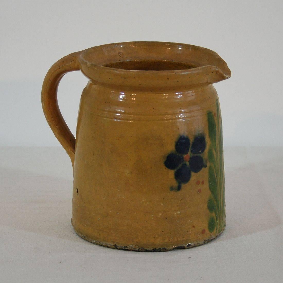 Typical Alsace pottery with its beautiful color and decoration,
France, circa 1850.
Good condition.
