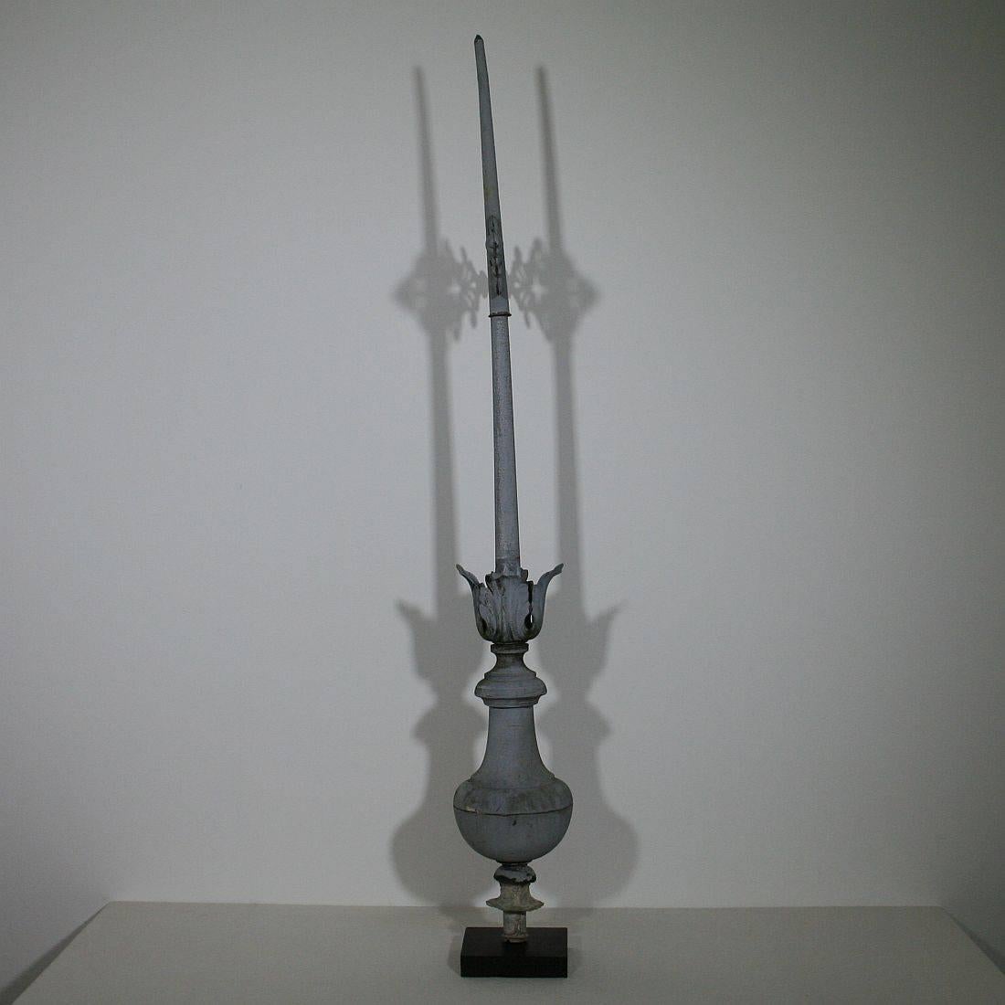 19th Century French Zinc Weathervane Roof Finial 1
