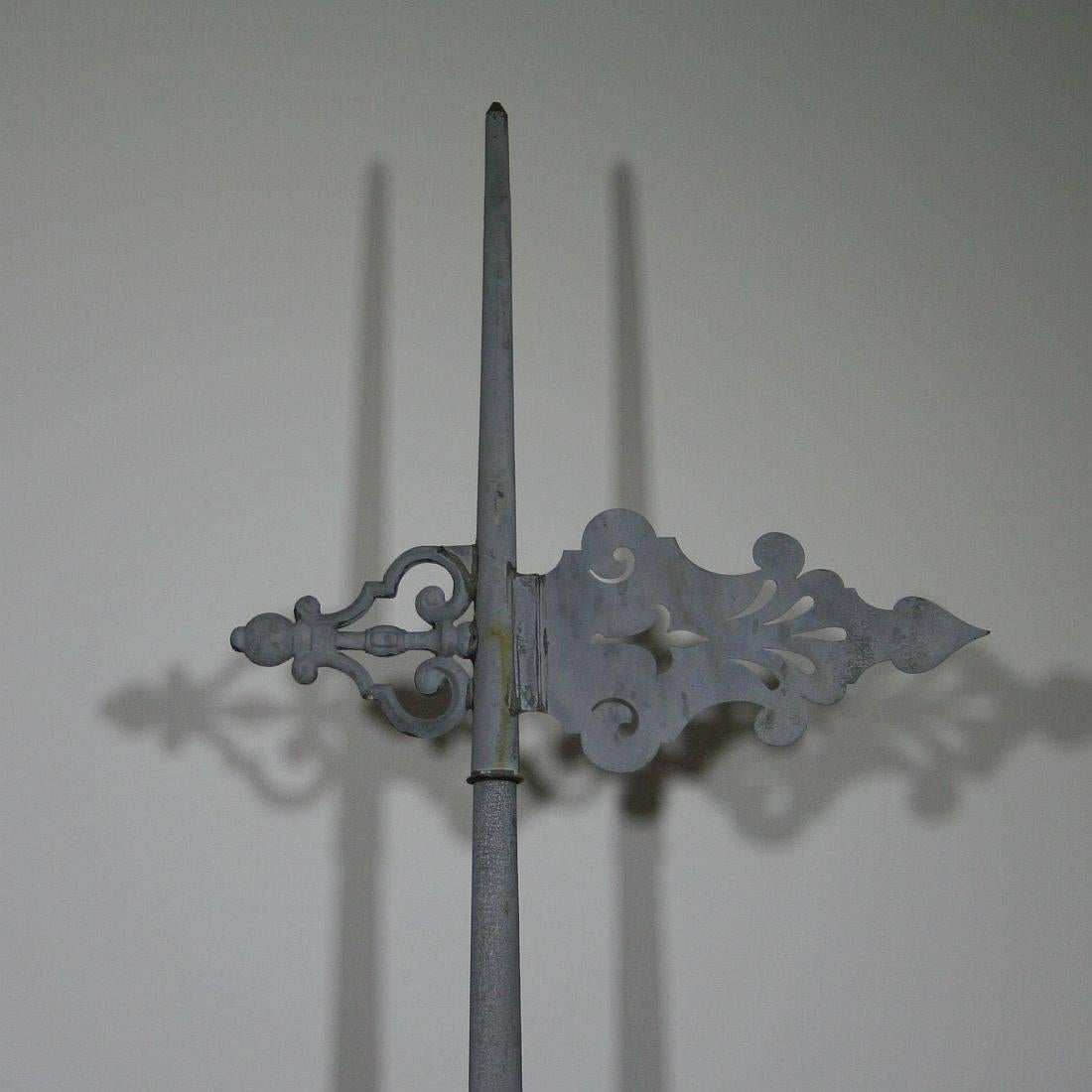 19th Century French Zinc Weathervane Roof Finial 2