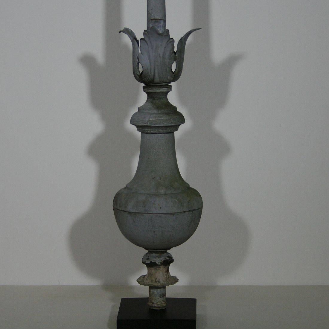 19th Century French Zinc Weathervane Roof Finial 3