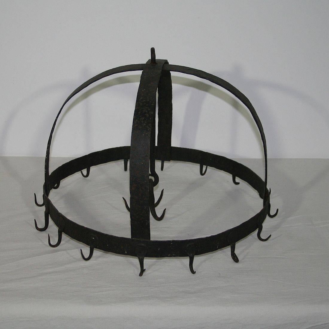 18th Century and Earlier 17th-18th Century French Hand-Forged Iron Game Rack