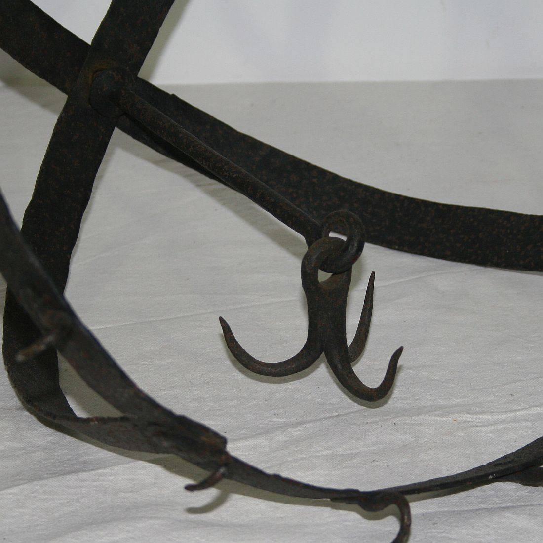 17th-18th Century French Hand-Forged Iron Game Rack 2