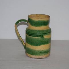 19th Century French Glazed Ceramic Honey Jug