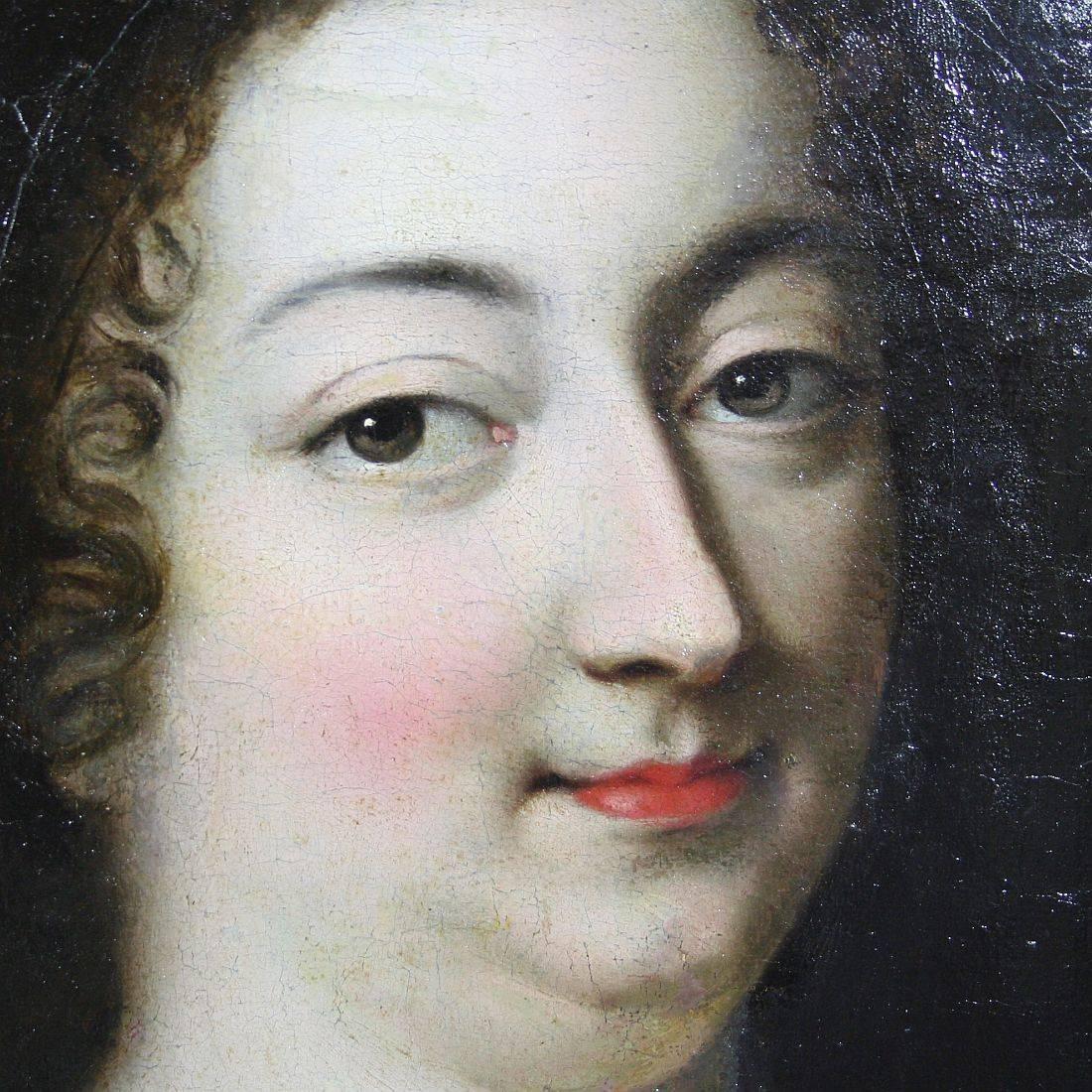 Baroque 17th Century French Oil Portrait of a Lady