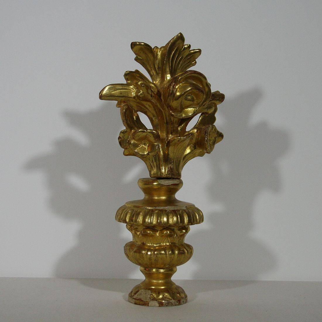 Carved 18th Century Italian Giltwood Baroque Ornament
